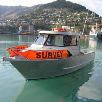 Trimble Marine Construction System for Positioning survey boat